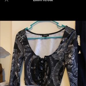 Widow catacombs crop top